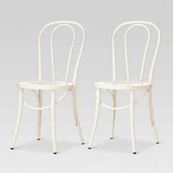 Set Of 2 Emery Metal Bistro Chair - Threshold