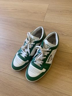 Prada Downtown Low-Top Leather Sneakers