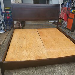 King bed frame no mattress