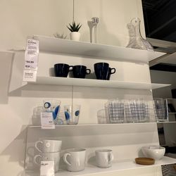 1 White Steel Shelf 