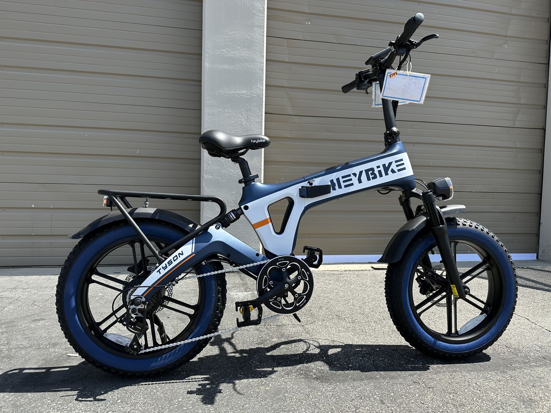 HEYBIKE Tyson Magnesium 20” Full Suspension Electric Bike In Blue