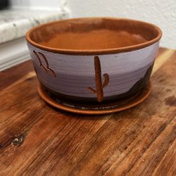 Vintage Southwestern 5" Planter Cactus Succulents Southwest Desert
