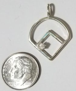 Softball Third Base Pendant