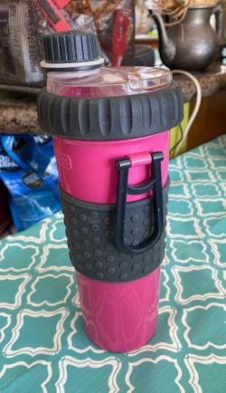 Dog water and food/ treat carrier container