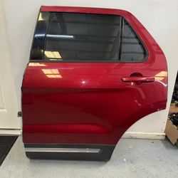 11-19 FORD EXPLORER REAR LEFT DOOR LH OEM USED RUBY RED RR PAINT CODE