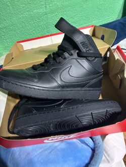 Nike Mid-Top Black Leather Sneakers
