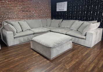 Delivery Available Gray Modular sectional sofa couch retails 2400