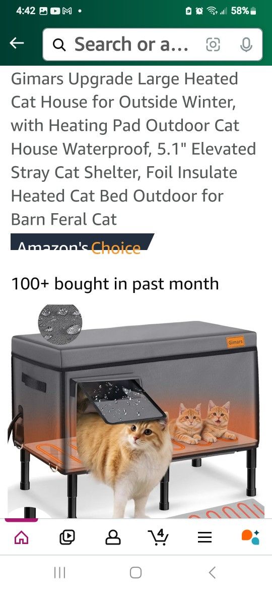 Extra Large Heated Cat House