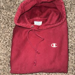 CHAMPION HOODIE SWEATSHIRT (maroon / red)
