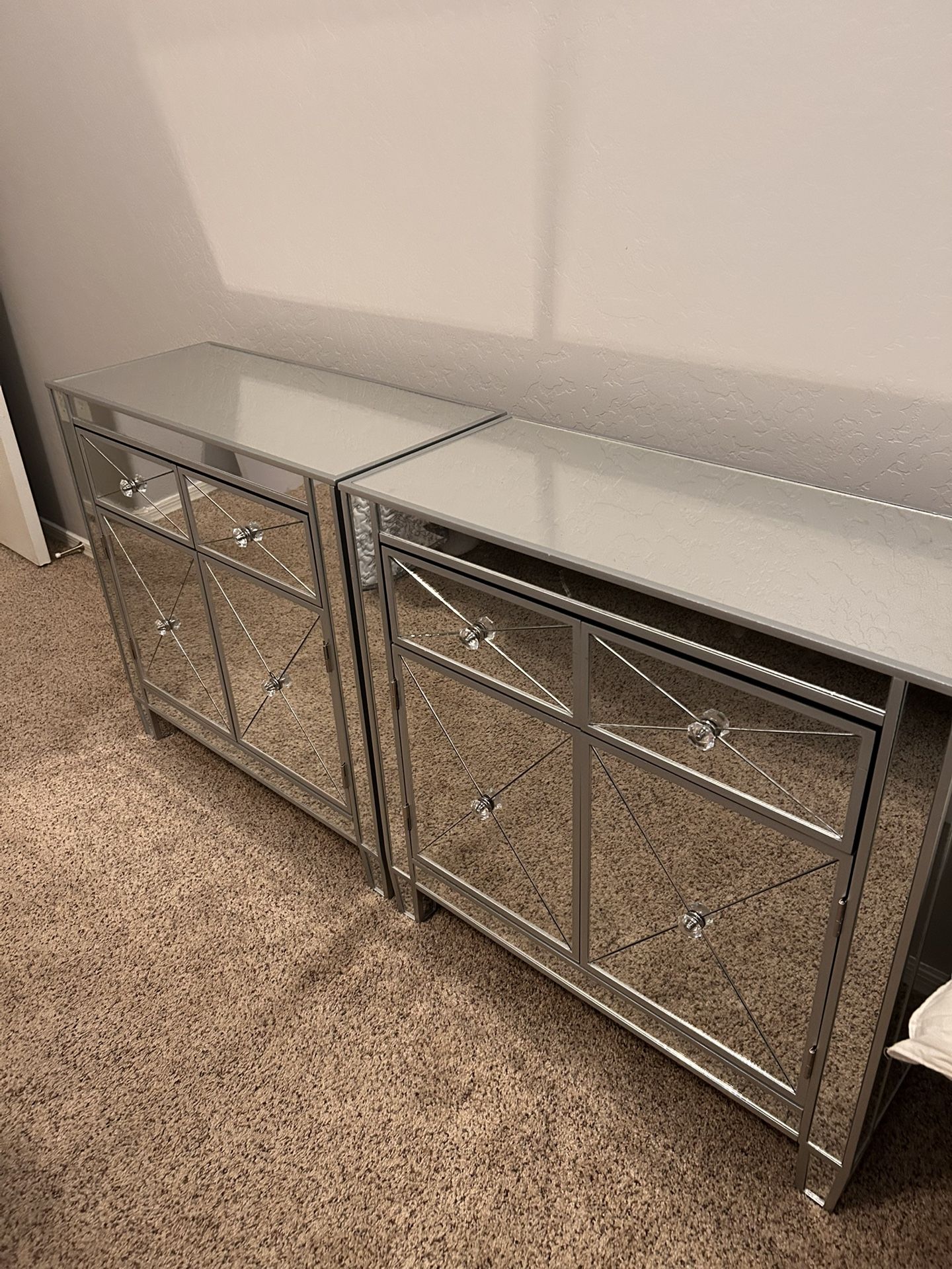 Mirrored Nightstands