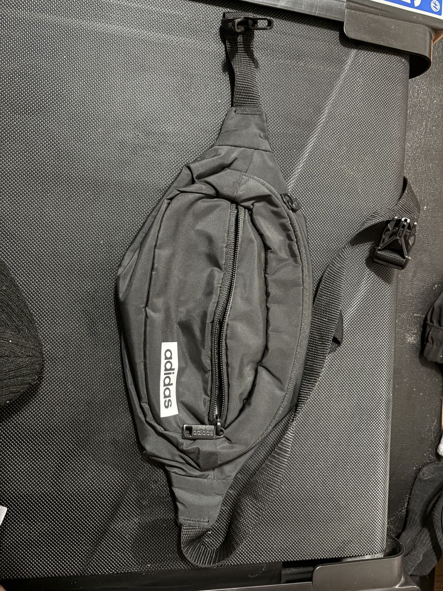 Adidas Core Black Waist Bag / Fanny Pack - Unisex & Versatile