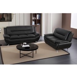 Black Leather Couches 