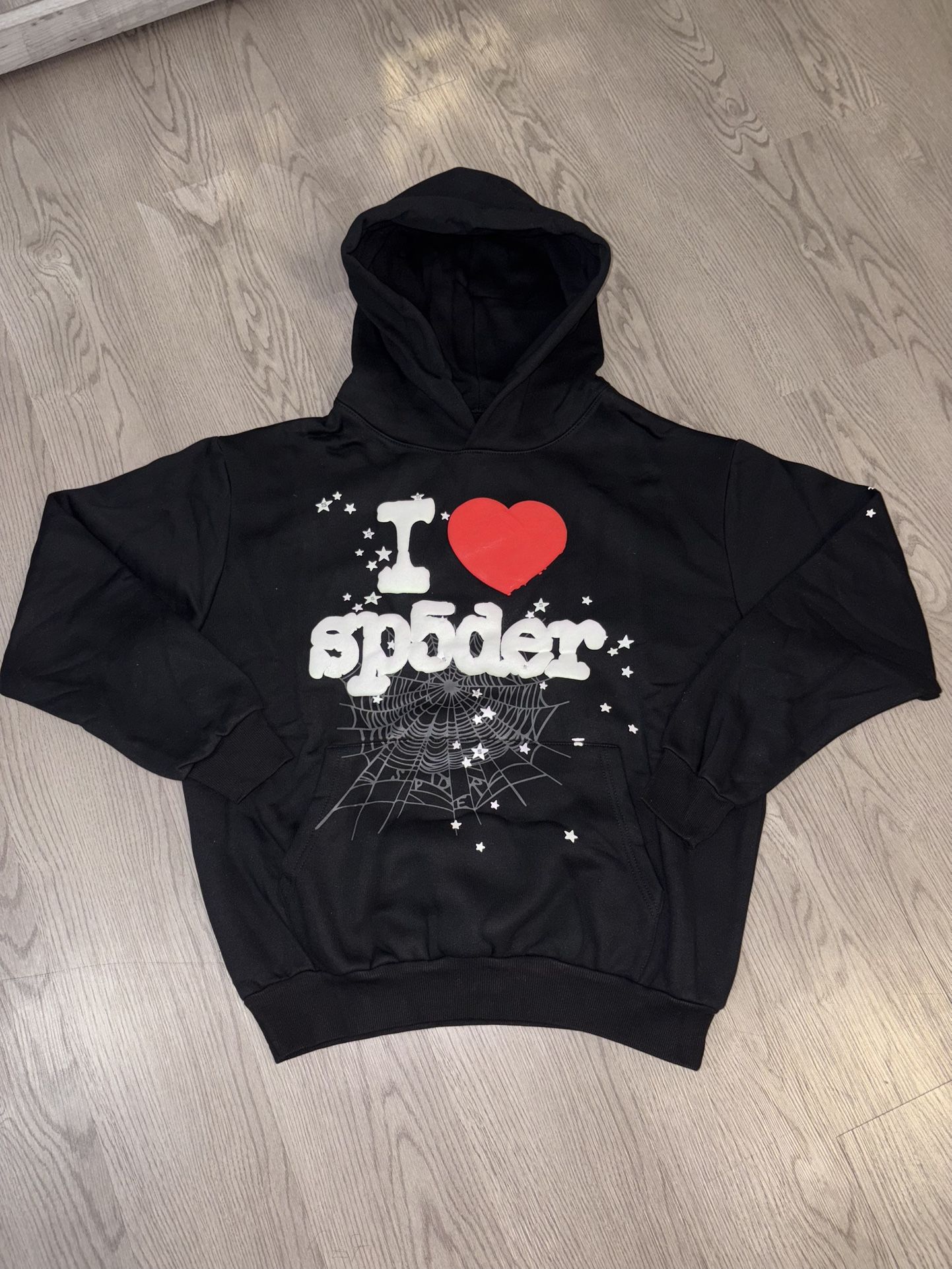 Sp5der Souvenir Hoodie Black (I Love Sp5der)