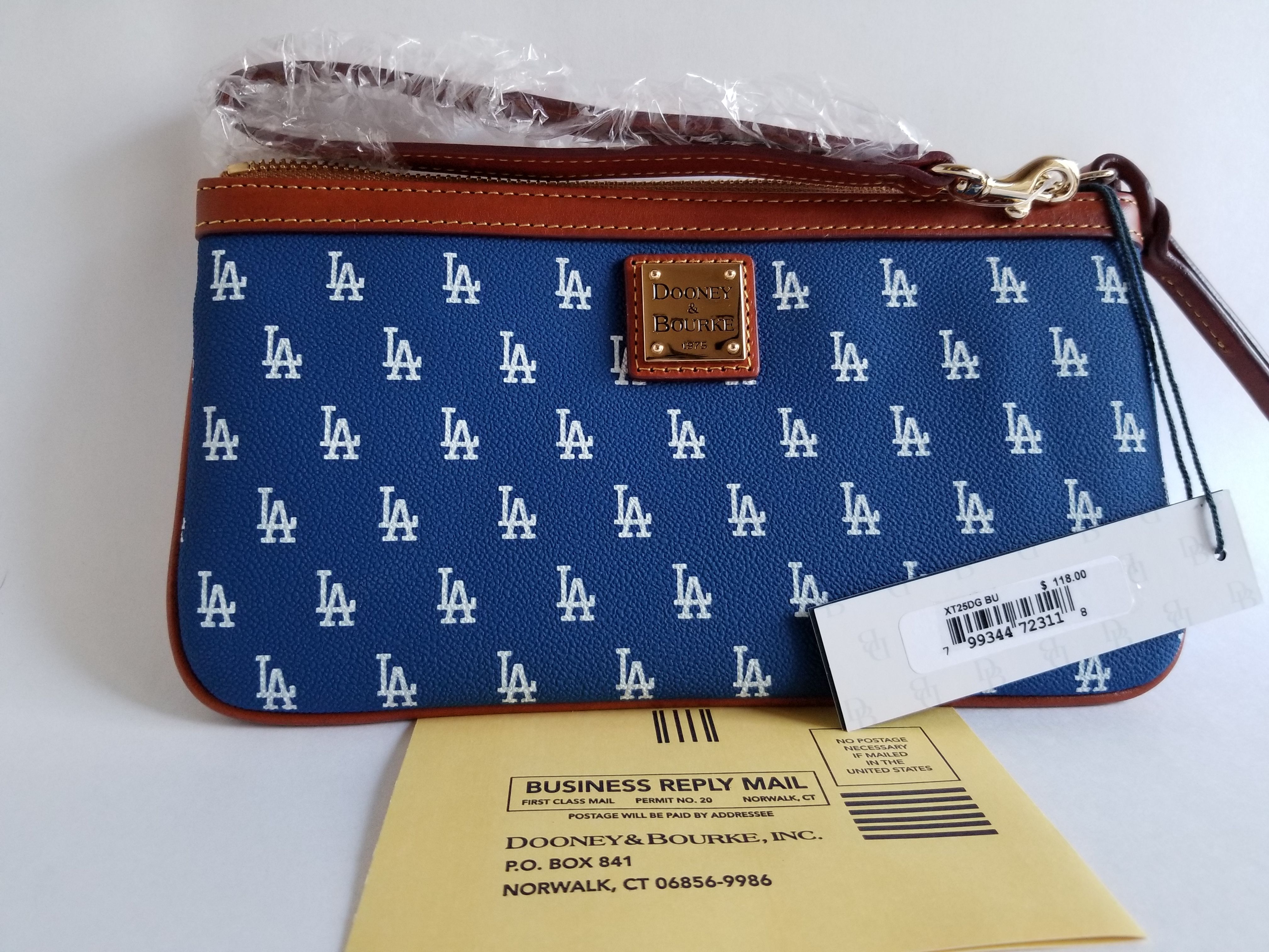 MLB DOONEY & BOURKE "LA DODGERS" CLUTCH WRISTLET