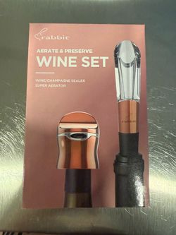 Rabbit Aerate & Preserve Wine Set