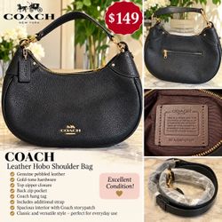 Coach Leather Hobo Shoulder Bag