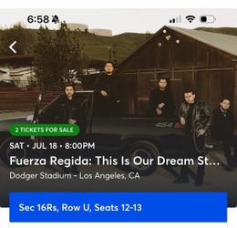 Fuerza Regida at Dodgers stadium