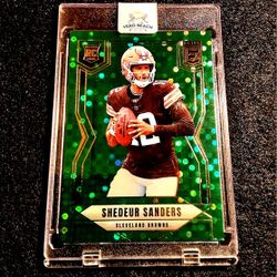 Shedeur Sanders 2025 Donruss Elite Green Disco CLEVELAND BROWNS NFL 