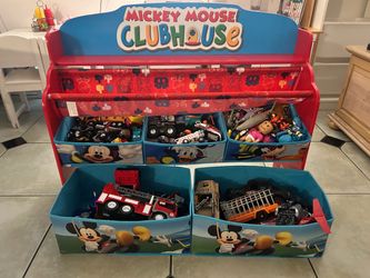 Toy organization with toys