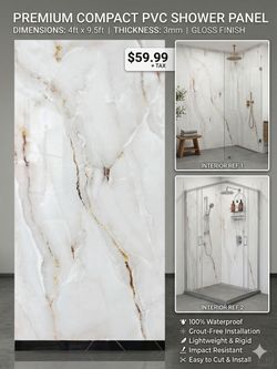 PVC 4X9.5 SHOWER PANELS