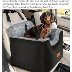 **”Gimars Plush Dog Car Seat NEW