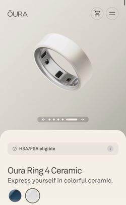 Oura Ring 4 Ceramic Smart Ring