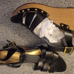 Black Wedge Sandle