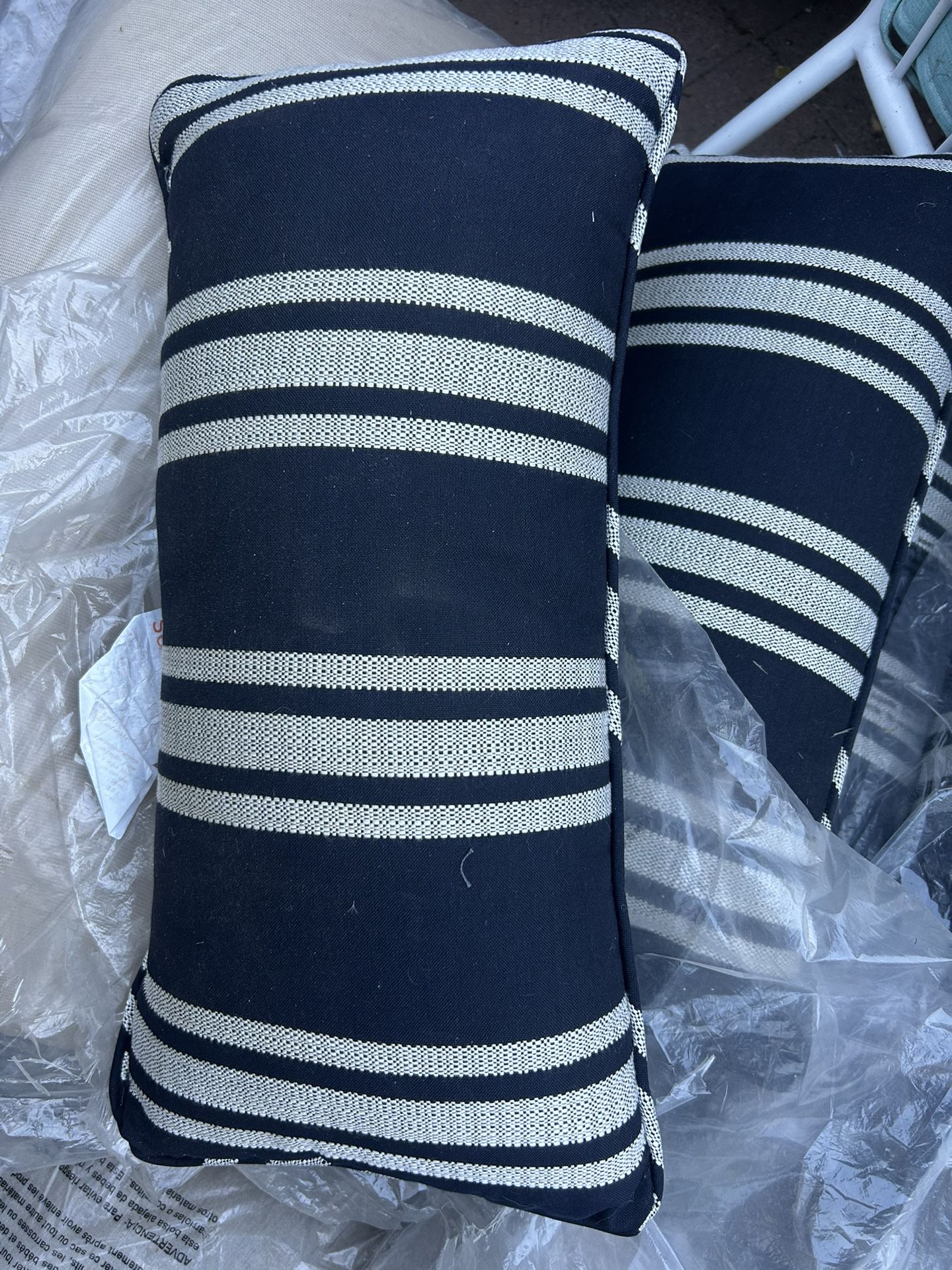 Lumbar Navy Blue Cushion Outdoor Sunbrella