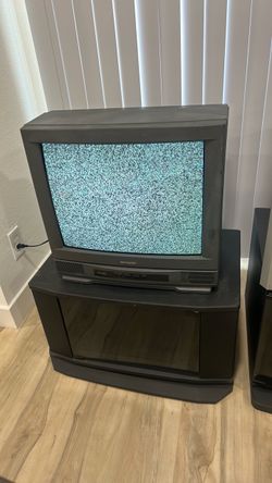 Sharp Linytron 20" CRT TV + Stand - 20R-M300 Retro Gaming N64 GameCube