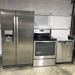 Stainless Steel Kitchen Appliances Set 