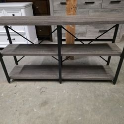 Gray Rustic Style Accent Table / Hallway Table