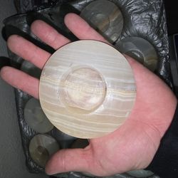 Onyx Disc Tea Candle Holder