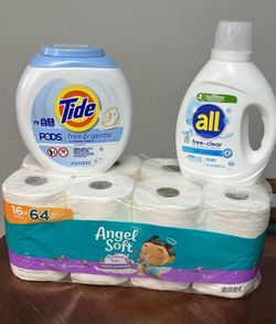 Laundry  Detergent & Toilet Paper 