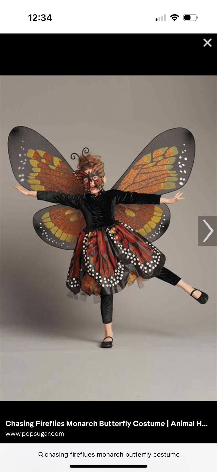 Chasing Fireflies Girls Monarch Butterfly