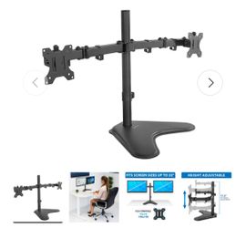Monitor Table Stand Dual
