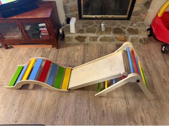 3 piece wooden baby climber