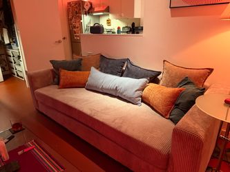 Large Corduroy Sofa / Couch (Pillows Not Included)