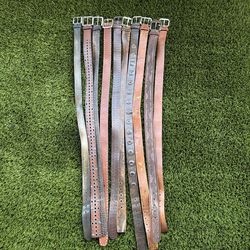 10 “NEW” Designer Leather Belts “32-36”