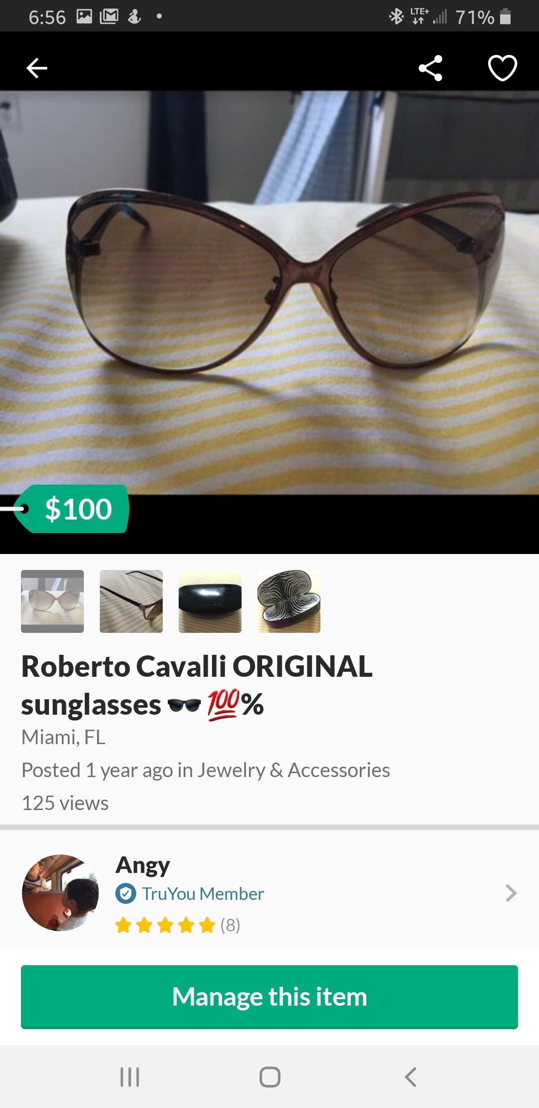 Roberto Cavalli ORIGINAL sunglasses 🕶 💯%