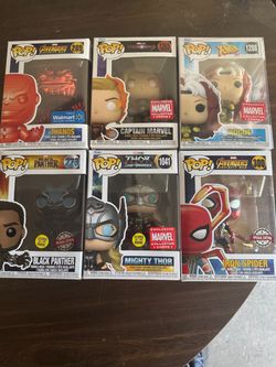 Marvel Funko Pop Lot of 6 Figures