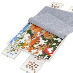 1500 Pieces Puzzle Board With Drawers