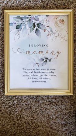 In Memory Wedding Sign