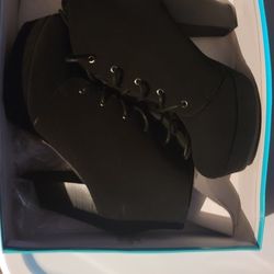 Y.Not? Black Booties New In Box