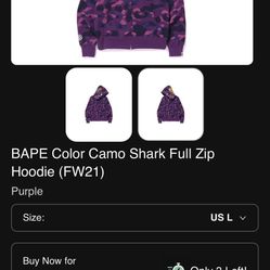 Purple Bape Hoodie
