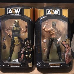 AEW Wrestling Unrivaled Collection Brothers Rey Fenix & Penta El Zero M Action Figures-Very Nice Condition! 