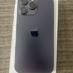 iPhone 14 Pro Max 256GB Deep Purple - Unlocked, Like New + Box