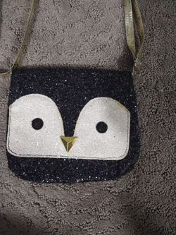Girls gillter owl purse