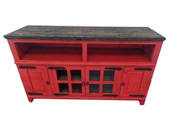 COM31-1- Hacienda Tv Stand 60″ Red