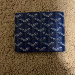 Goyard Bifold Wallet Blue