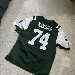 NFL New York Jets Mangold Signed Jersey 